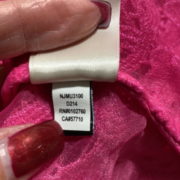 Kate Spade Alexandria Pink Floral Lace Short Sleeve Top Keyhole Back Sz 4 NEW - Picture 12 of 12